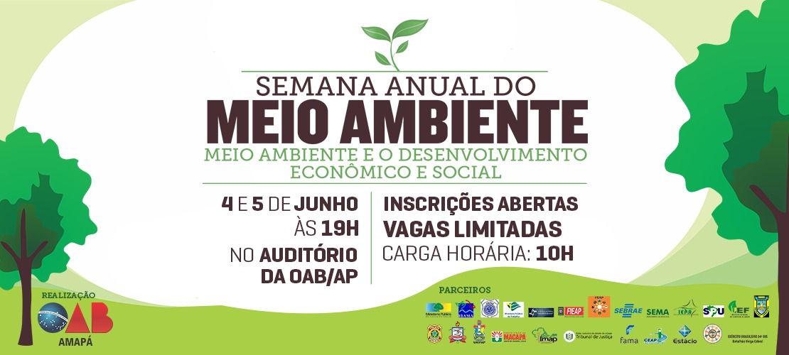 Meio Ambiente e Desenvolvimento Econômico no Amapá serão temas de evento realizado pela OAB/AP